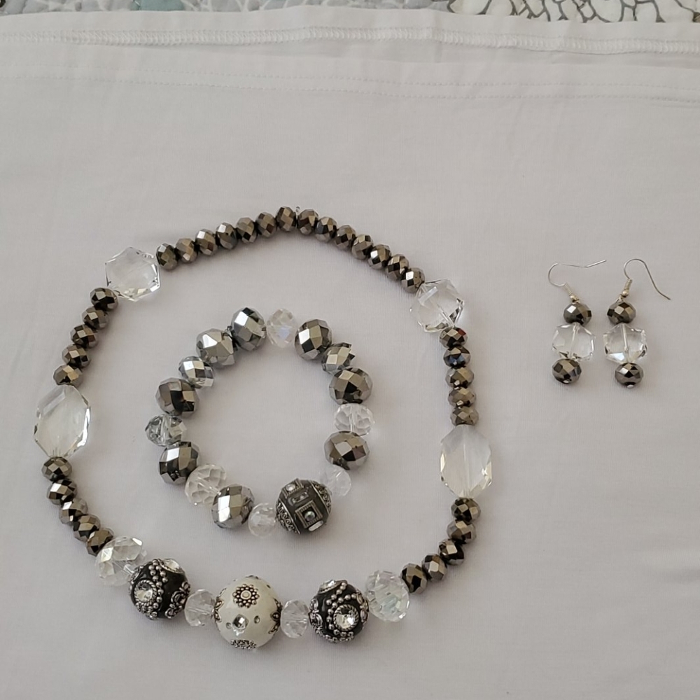 Beaded Costume Necklace Set